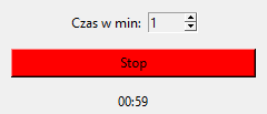 Ustawienia czasu reakcji w programie