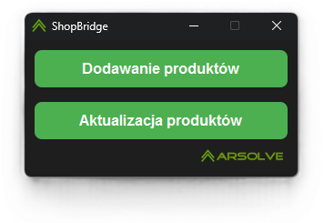ShopBride – wybór funkcji dodawanie i aktualizacja produktów